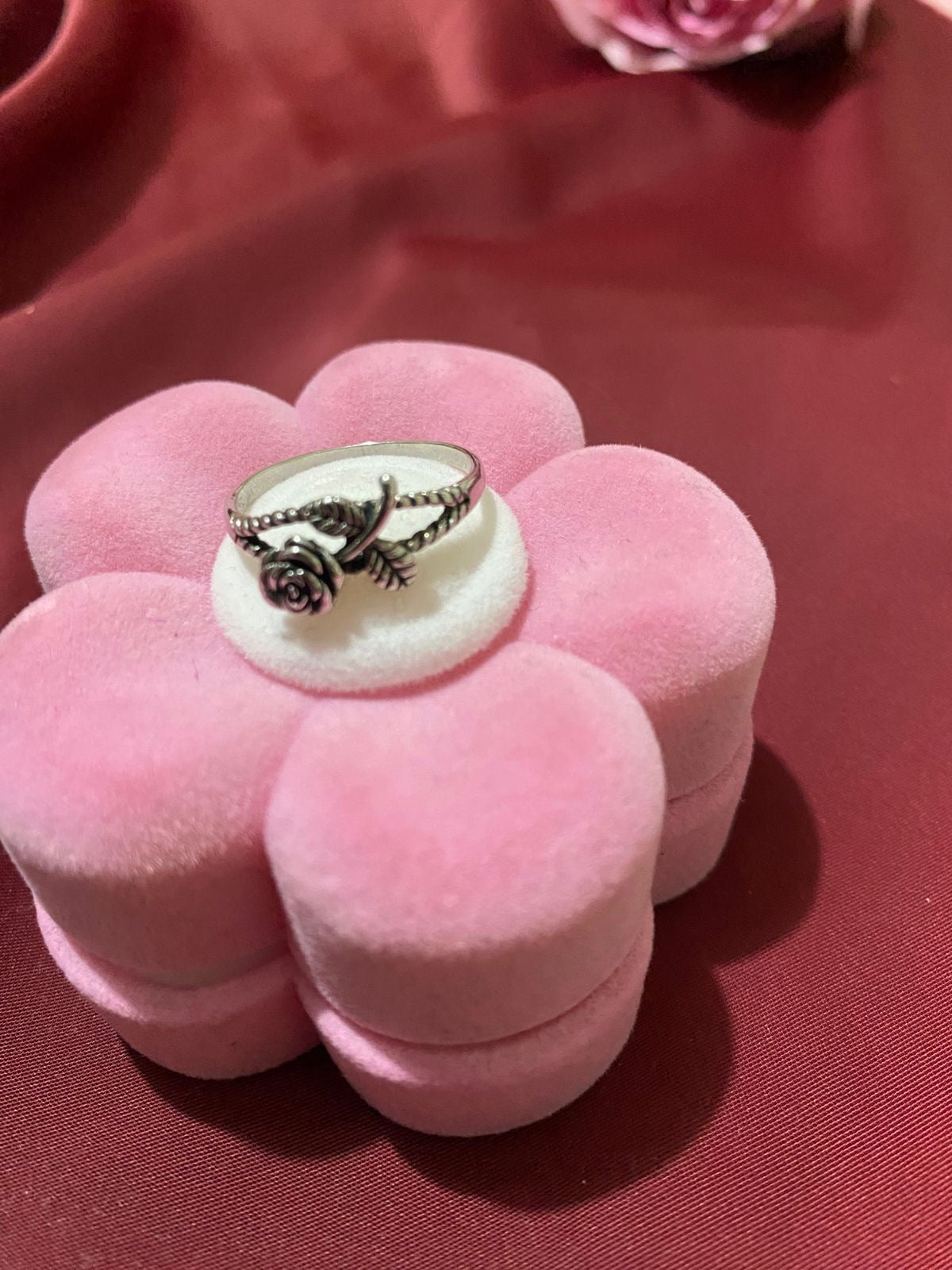 Silver Rose Garden Ring