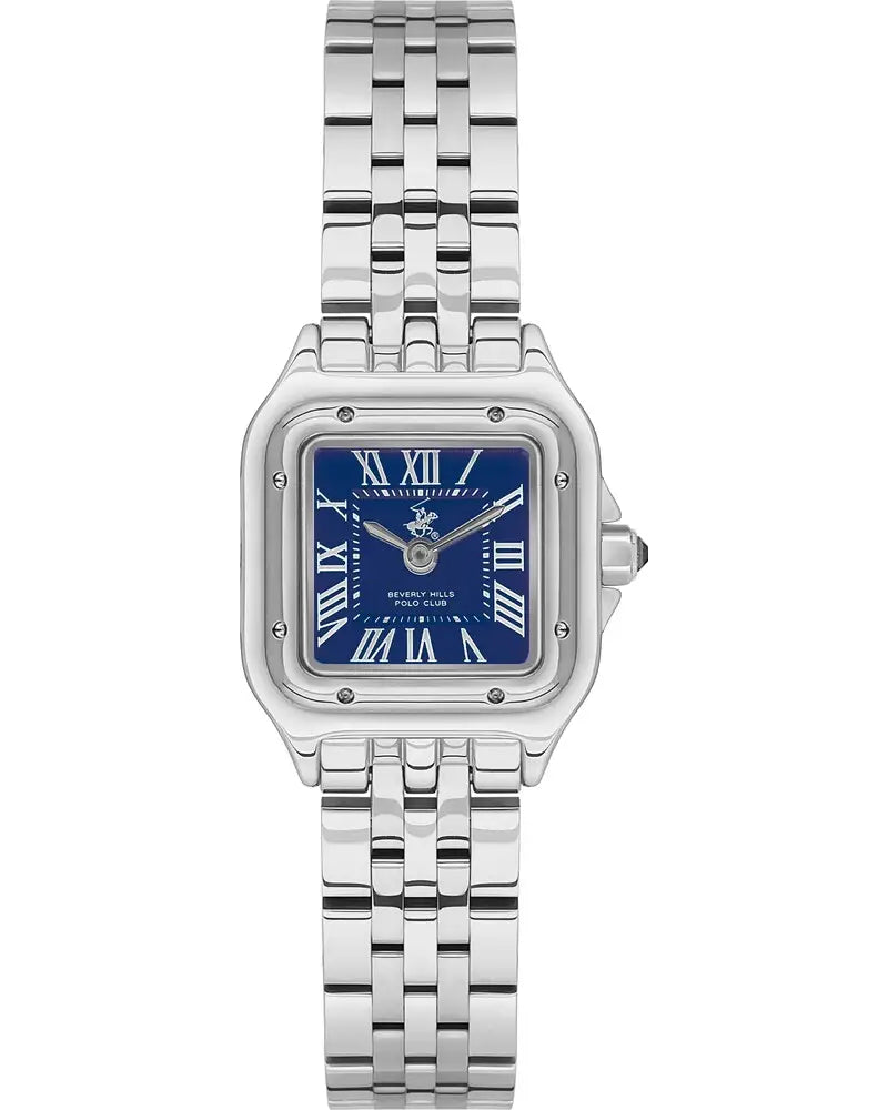 Detailansicht Heritage Blue-Silver Armbanduhr mit elegantem blau-silbernem Design