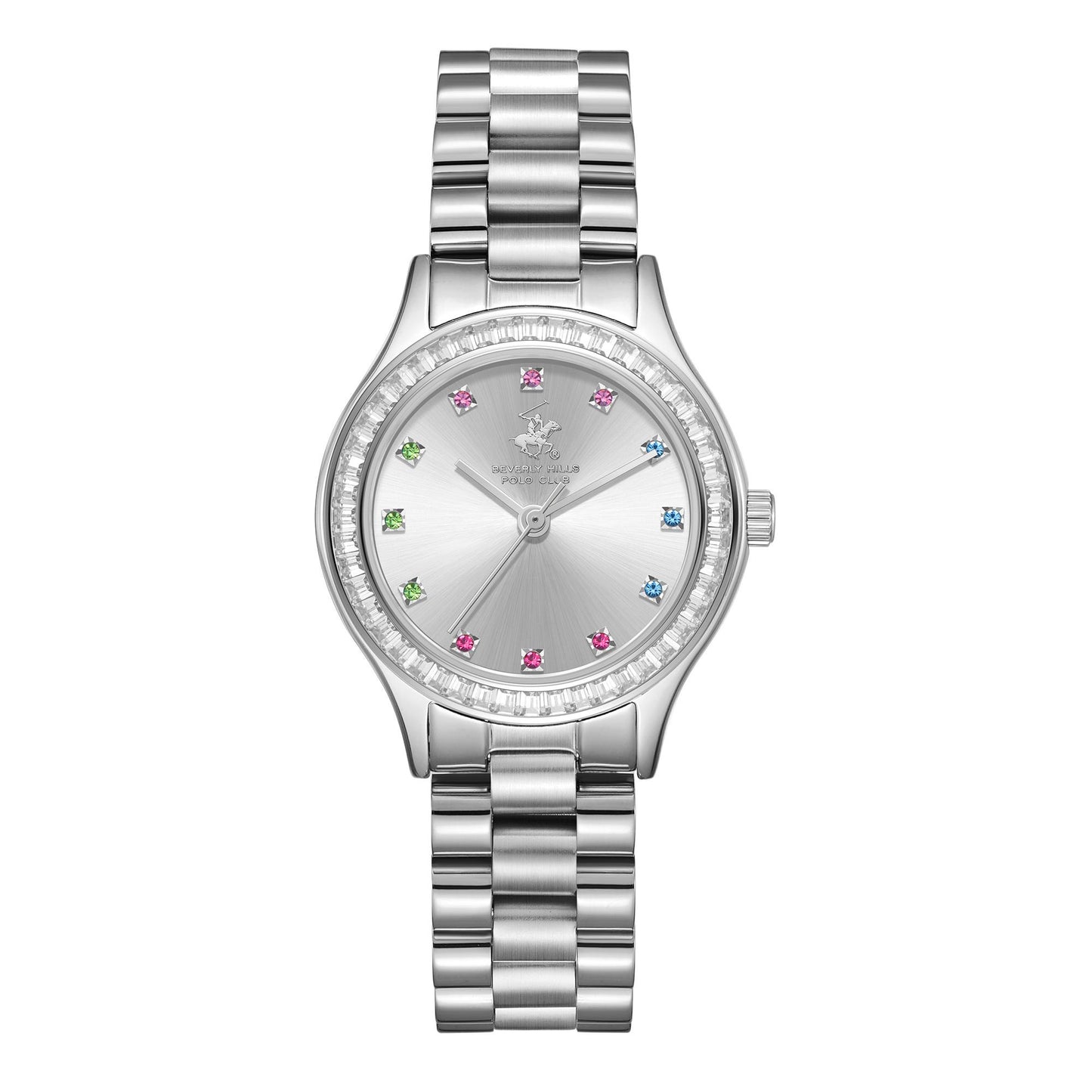 Polo Royale Silver Armbanduhr Detailansicht mit elegantem silbernem Design