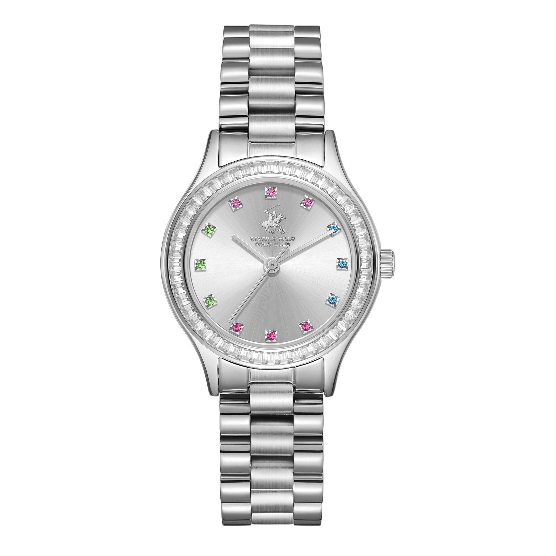 Polo Royale Silver Armbanduhr Detailansicht mit elegantem silbernem Design