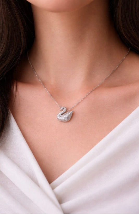 Swan Crystal Halskette