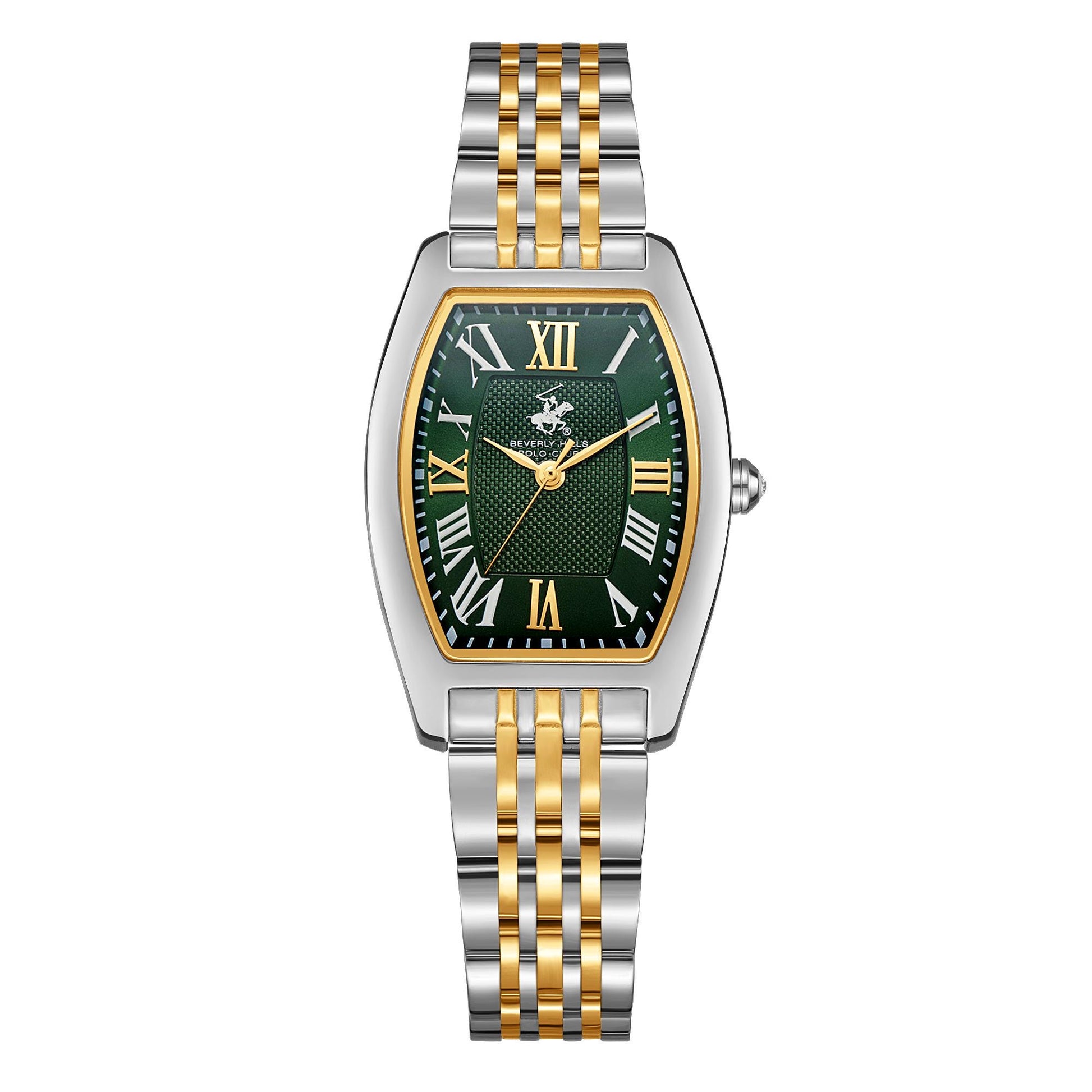 Imperial Verde Armbanduhr Detailansicht mit elegantem grün-goldenem Design