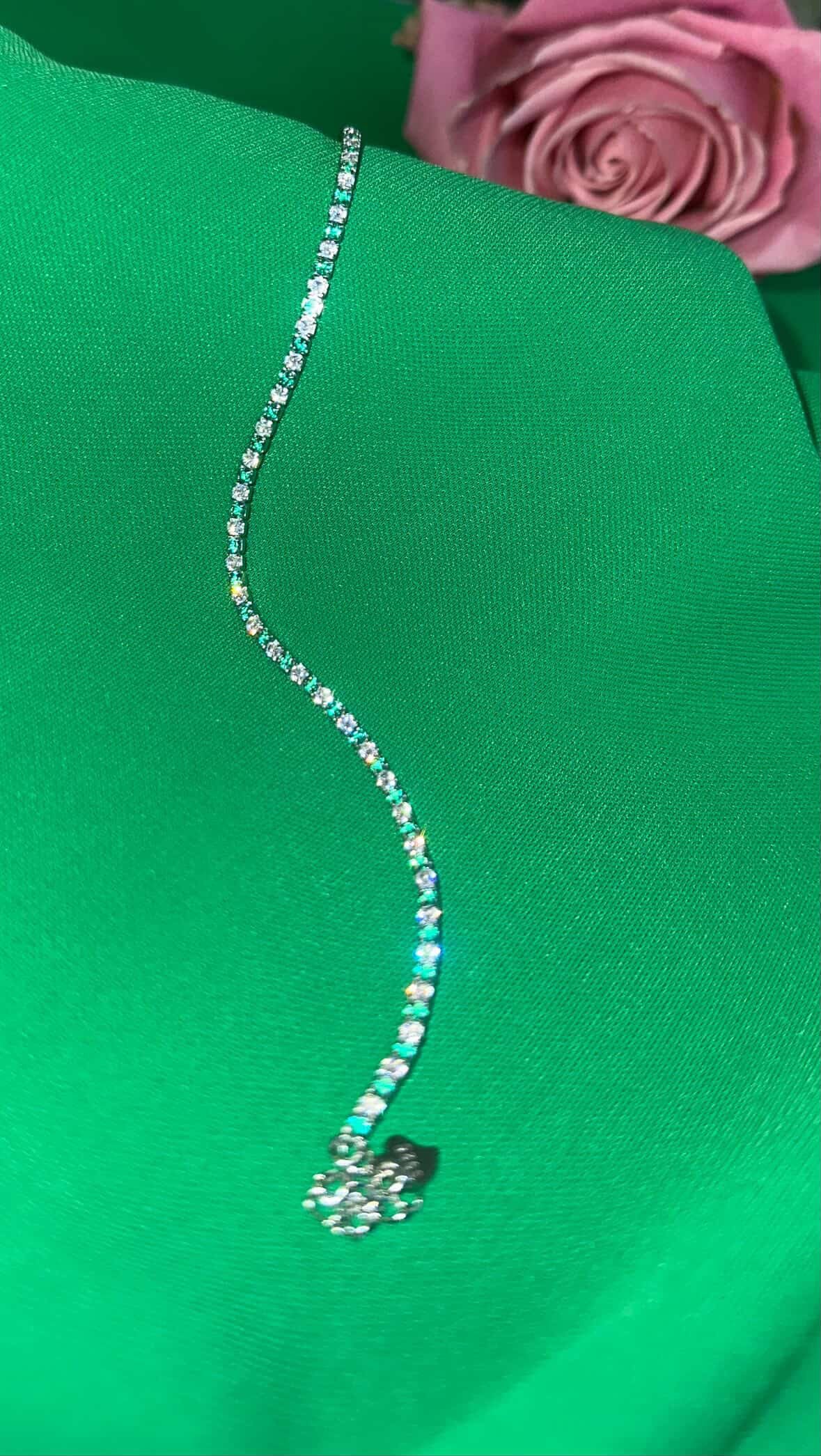 Emerald & Ice Tennis Bracelet