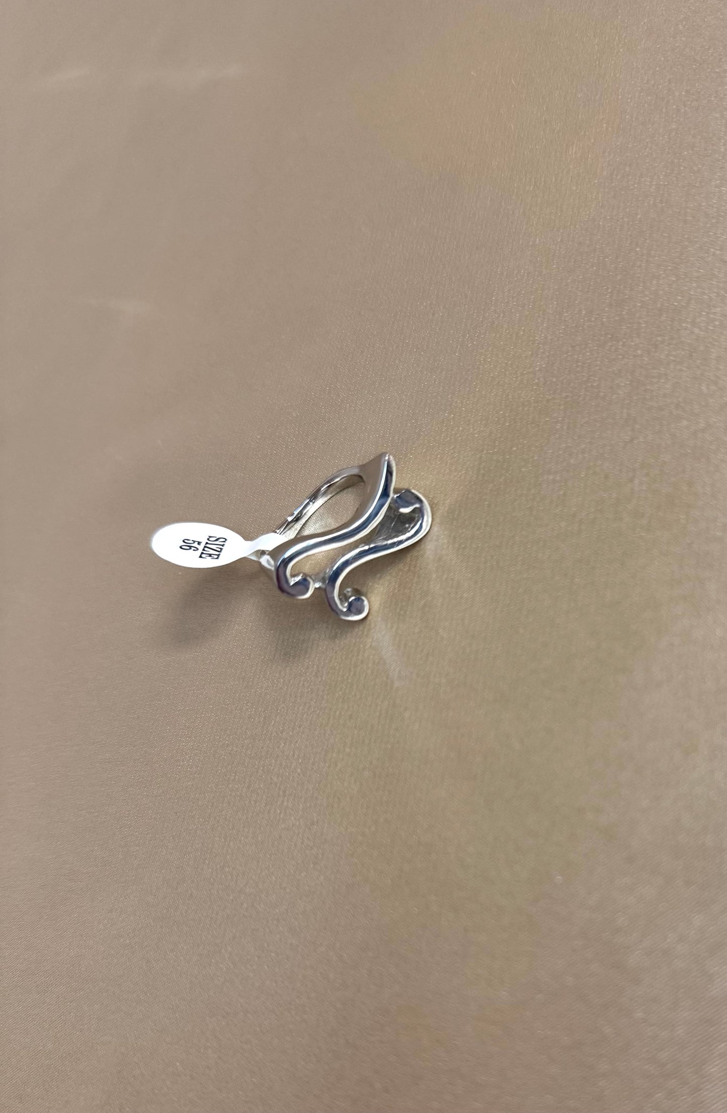 Crispa Ring aus Silber – Nahaufnahme der Steindetails