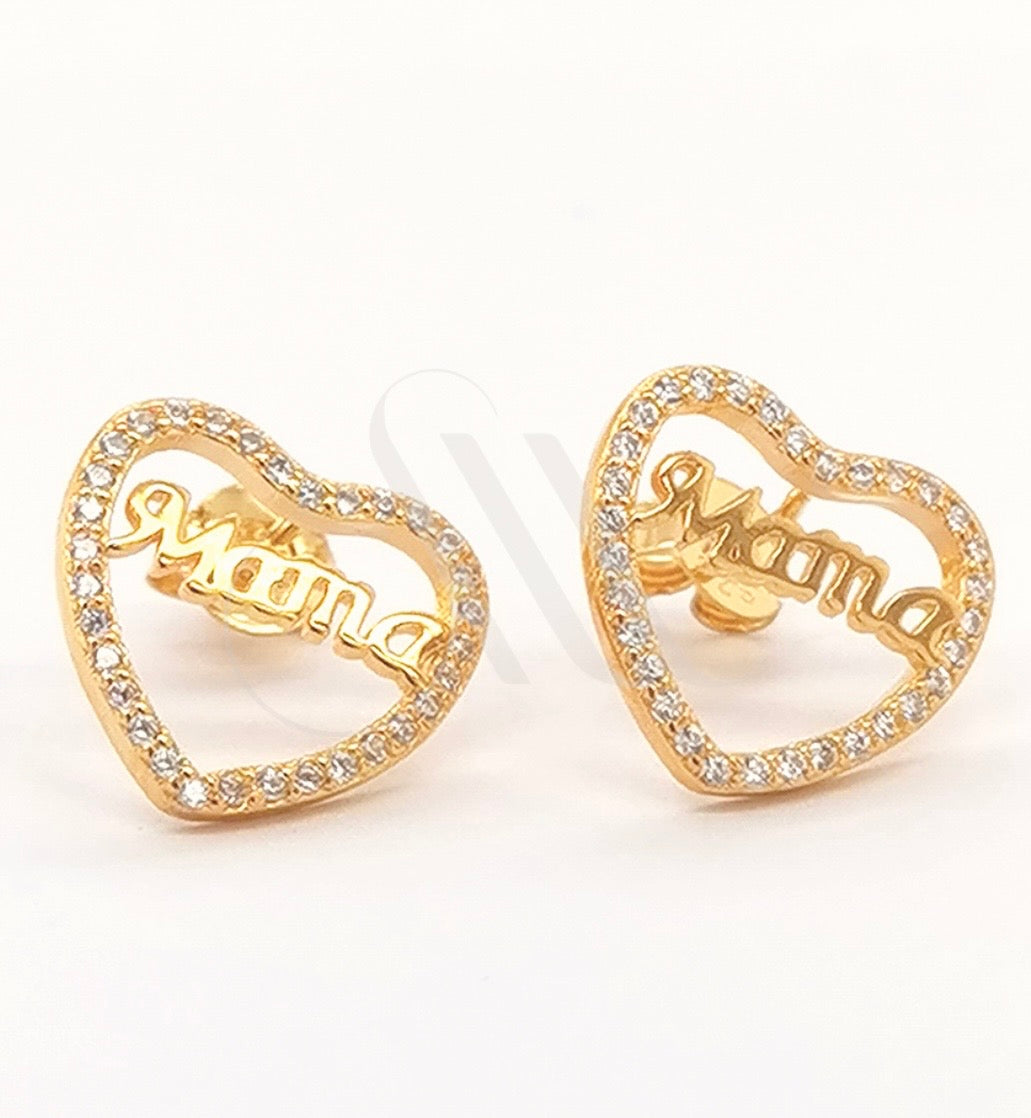 Golden Bond Ohrringe von Amel Silver Style – zarte goldene Ohrringe mit emotionaler Gravur