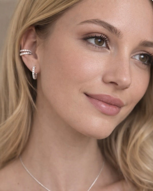 Cuff Spark Manschettenohrringe mit feinen Strass-Steinen – eleganter moderner Glanz